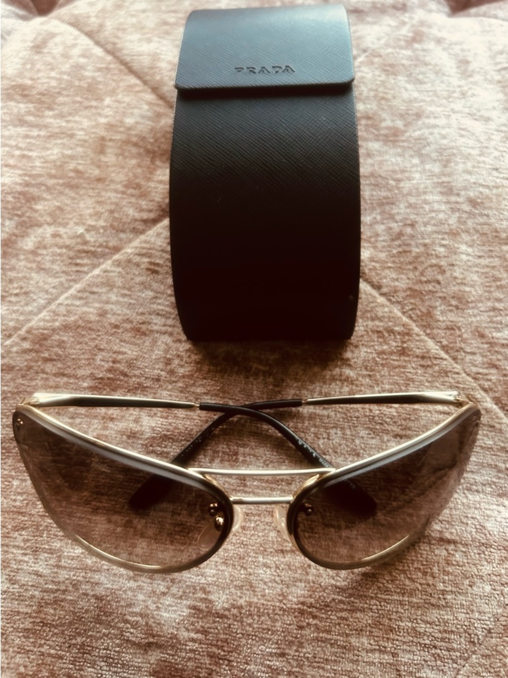 Prada Cat-Eye Sunglasses in Brown Gradient (Including Prada Case) - Picture 4 of 7